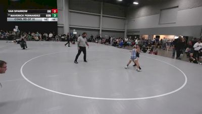 63 lbs Cons. Rd Of 16 - Maverick Fernandez, Dodge City Wrestling Academy vs Van Sparrow, Elevate Wrestling Club