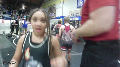 80 lbs Consolation - Ava Henderson, HURRICANE WRESTLING ACADEMY vs Mark Bumbulsky III, Owasso Takedown Club