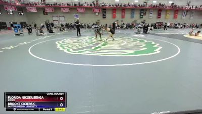 138 A Cons. Round 1 - Brooke Cicierski, Eastern Oregon University vs Florida Nikokusenga, Quincy