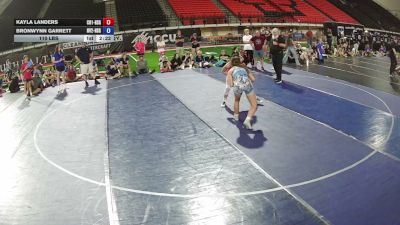 110 lbs Kayla Landers, Colorado 1 HS Girls vs Bronwynn Garrett, Nevada 2 HS Girls