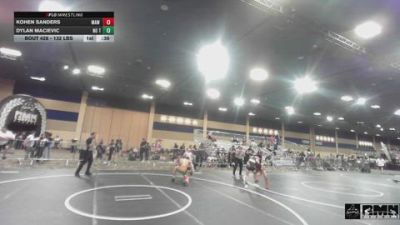 132 lbs Consi Of 16 #2 - Kohen Sanders, MAW Wrestling Academy vs Dylan Macievic, No Team