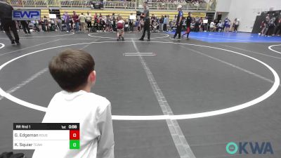 70 lbs Rr Rnd 1 - Grey Edgeman, Rough Riders vs Knox Squier, Team Haysville Wrestling Club