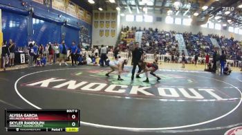 103 lbs Quarterfinal - Alyssa Garcia, Wellington Wrestling vs Skyler Randolph, Riverdale Training Center