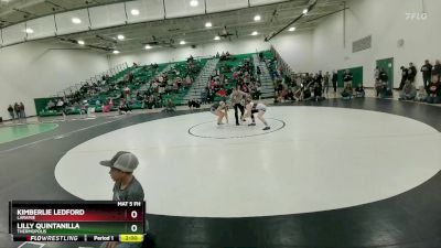 120 lbs Semifinal - Lilly Quintanilla, Thermopolis vs Kimberlie Ledford, Laramie