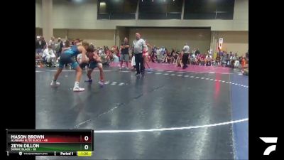 108 lbs Round 4 (8 Team) - Mason Brown, Alabama Elite Black vs Zeyn Dillon, SVRWC Black