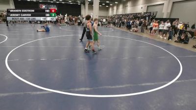120 lbs Cons. Sub-semis - Brand'n Edstrom, Team Idaho Wrestling Club vs Jeremy Carver, Contenders Wrestling Academy