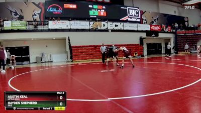 165 lbs Cons. Round 2 - Hayden Shepherd, SIUE vs Austin Keal, Little Rock