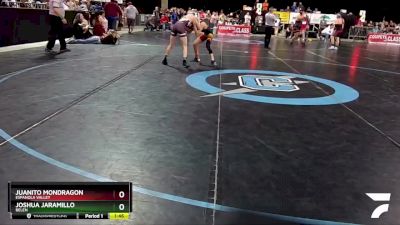 4A 107 lbs Quarterfinal - Joshua Jaramillo, Belen vs Juanito Mondragon, Espanola Valley