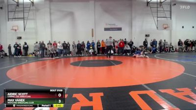 87 lbs Cons. Round 1 - MAX VANEK, Highland Wrestling Club vs Aidric Scott, Carmel USA Wrestling