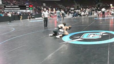 4A 144 lbs Cons. Round 2 - Shane Saucedo, Miyamura vs Sebastian Ramirez, Chaparral