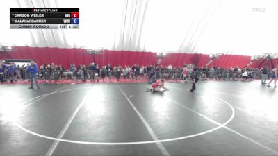 120 lbs Champ. Round 2 - Carson Weiler, Askren Wrestling Academy vs Malakai Barker, Victory School Of Wrestling