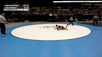 100 lbs 1st Place Match - Lydia Robinette, Basehor-Linwood HS vs Krislynn Martinez, Maize South HS