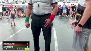 48 lbs Quarterfinals (8 Team) - Weston Olvera, Florida Scorpions vs Kaid McMath, Cocoa Beach WC