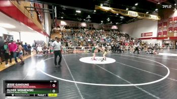 98 lbs Semifinal - Oliver Wisniewski, Lincoln Middle School vs Jesse Ganoung, Rocky Mountain Middle School