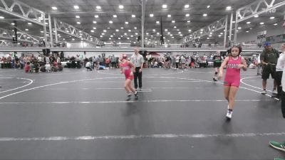 84 lbs Round 5 (6 Team) - OLIVIA LASALA, FIWC Sassy Lassies Angels vs Aubrey Montes, PA West White