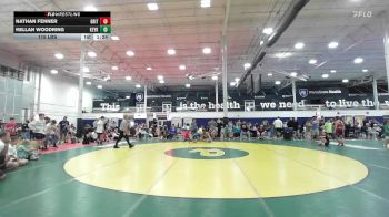 115 lbs Semifinal - Nathan Fenner, Grit Mat Club - MS vs Kellan Woodring, Keystone Krush - MS