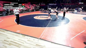 1A 215 lbs Cons. Round 2 - Dominic Alaimo, Braidwood (Reed-Custer) vs Ryan Darnell, Quincy (Notre Dame)