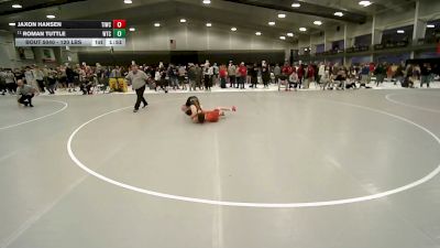 120 lbs Champ. Rd Of 32 - Roman Tuttle, Wichita Training Center vs Jaxon Hansen, Team Idaho Wrestling Club