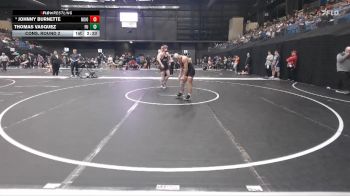 149 lbs Cons. Round 2 - Thomas Vasquez, Friends University vs Johnny Burnette, Northwestern (Iowa)