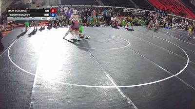 165 lbs 1st Place Match - Liam Bellinger, Alaska vs Cooper Hardy, Montana