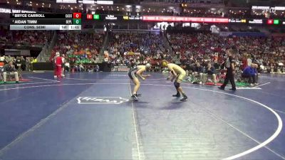 1A-144 lbs Cons. Semi - Bryce Carroll, Cascade vs Aidan Timm, Belle Plaine