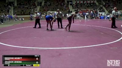 220 lbs Quarterfinal - DESMOND NESBITT, Central vs Omarion Jenkins, Auburn