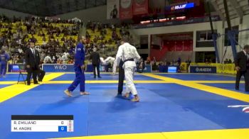 RICHAR EMILIANO NOGUEIRA vs MARCIO ANDRE DA COSTA BARBOSA JU 2019 World Jiu-Jitsu IBJJF Championship