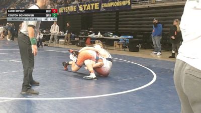 157 lbs Semifinal - Luke Mykut, Huntingdon vs Colton Schwoyer, Owen J. Roberts