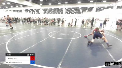 137 lbs Quarterfinal - Jude Bailey, Matsu Matmen vs Malaki Henderson, Westside WC