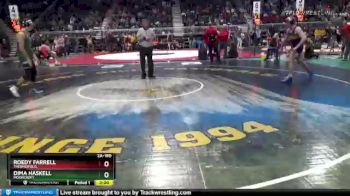 2A-160 lbs Quarterfinal - Roedy Farrell, Thermopolis vs Dima Haskell, Moorcroft