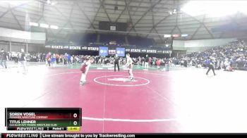 78 lbs Cons. Semi - Soren Vogel, Punisher Wrestling Company vs Titus Lehner, Cle Elum Mat Miners Wrestling Club