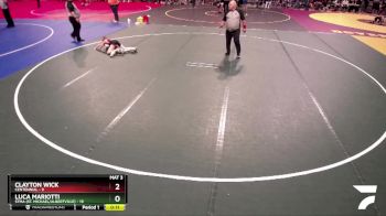 80 lbs Placement (4 Team) - Luca Mariotti, STMA (St. Michael/Albertville) vs Clayton Wick, Centennial