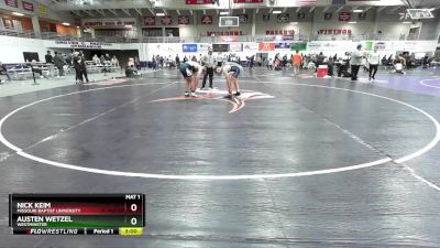 184 lbs Semifinal - Austen Wetzel, Westminster vs Nick Keim, Missouri Baptist University