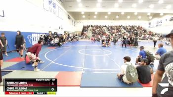 157 lbs Champ. Round 2 - Chris Villegas, Rancho Bernardo Wrestling Club vs Adrian Harris, Youngblood Wrestling Club