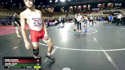 120 lbs Champ. Round 1 - Daniel Siles, Doral Academy vs Gabe Rogers, Seaforth High School