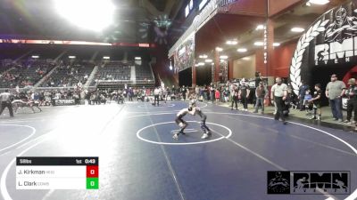 58 lbs Quarterfinal - Jack Kirkman, Heights WC vs Larry Clark, Cowboy Kids