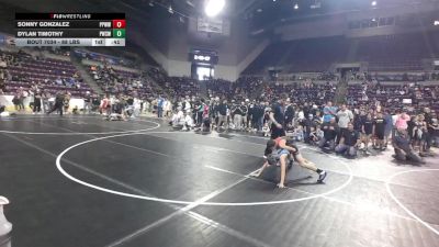 88 lbs Champ. Rd Of 16 - Sonny Gonzalez, Pikes Peak Warriors Wrestling vs Dylan Timothy, Pueblo West Storm Wrestling