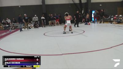 113 lbs Quarterfinal - Alejandro Vargas, OR vs Emilio Escobar, CA