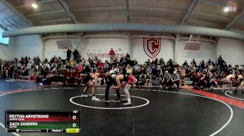 157 lbs Champ. Round 1 - Zach Sanders, Aztec vs Peyton Armstrong, North Fork