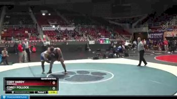 285 lbs Quarterfinal - Corey Pollock, Laney vs Cody Hardy, Parkwood