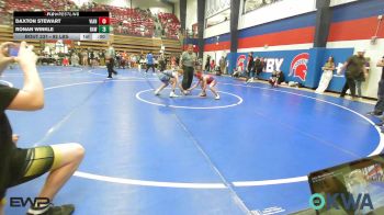 92 lbs Quarterfinal - Grayson Stultz, Caney Valley Wrestling vs Wyatt Austin, Sperry Wrestling Club