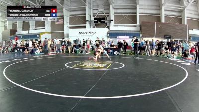 100 lbs Champ. Round 2 - Manuel Cacoilo, California vs Colin Lewandowski, Pikes Peak Warriors Wrestling