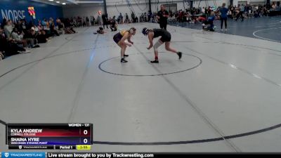 131 lbs Cons. Round 2 - Shaina Hyre, Wisconsin Stevens Point vs Kyla Andrew, Cornell College