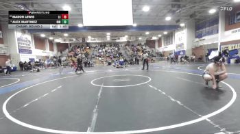 190 lbs Champ. Round 2 - Alex Martinez, Rim Of The World vs Mason Lewis, La Sierra