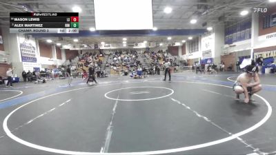 190 lbs Champ. Round 2 - Alex Martinez, Rim Of The World vs Mason Lewis, La Sierra