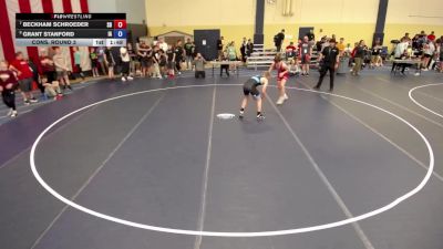 132 lbs Cons. Round 3 - Beckham Schroeder, SD vs Grant Stanford, IA