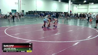 150 lbs Round 4 (6 Team) - Zachary Byles, Bad Bay Wrestling Club vs Blake Forke, Team STL Blue