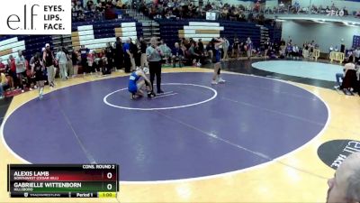 115 lbs. Cons. Round 2 - Alexis Lamb, Northwest (Cedar Hill) vs Gabrielle Wittenborn, Hillsboro