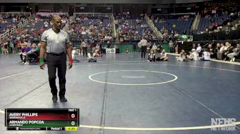 1A 132 lbs Cons. Round 1 - Avery Phillips, Robbinsville vs Armando Popcoa, Albemarle