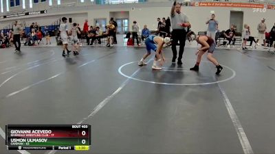 88-92 lbs Round 1 - Giovanni Acevedo, Riverdale Wrestling Club vs Usmon Ulmasov, Caveman